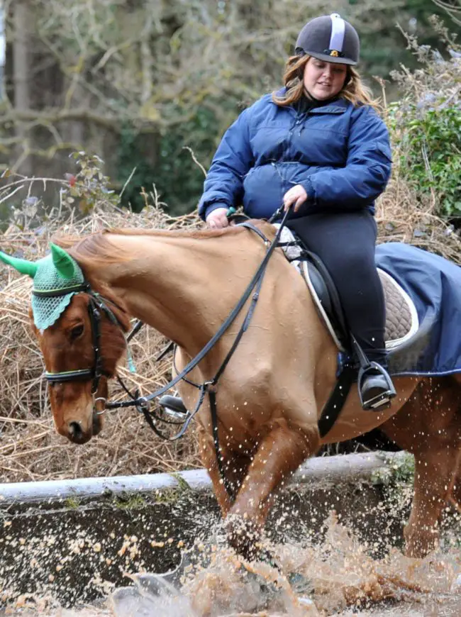 cruel woman skeletal horse