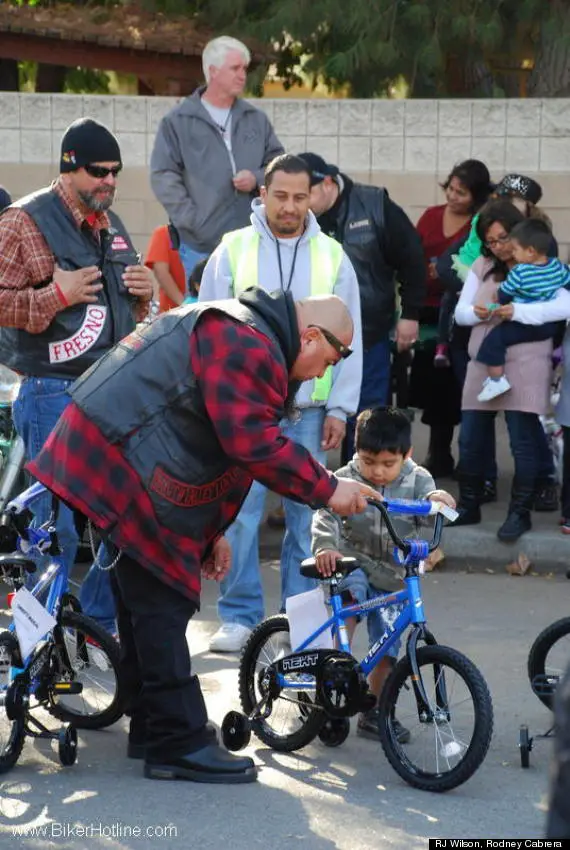 tough bikers donate bikes