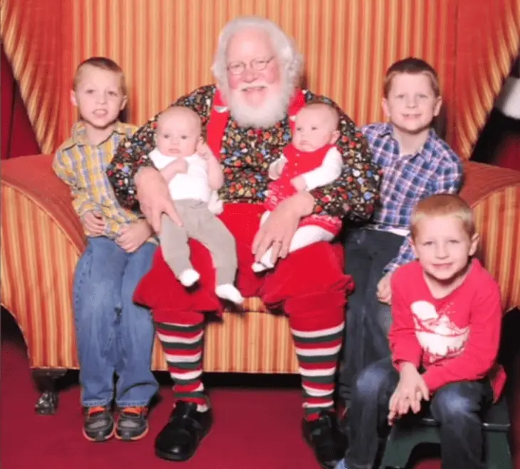 autistic boy and santa