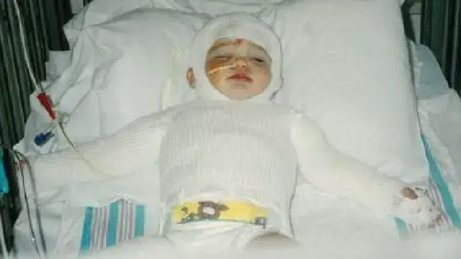 girl baked in oven