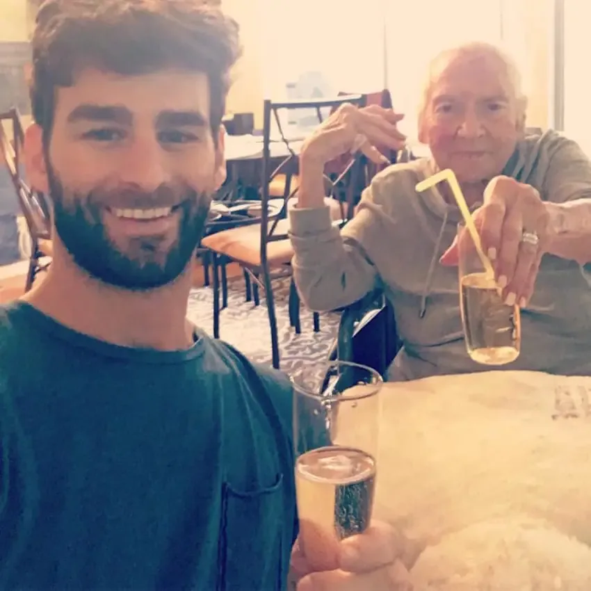 grandma and young neighbor