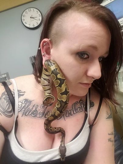 snake in earlobe
