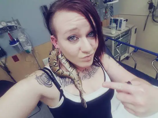 snake in earlobe