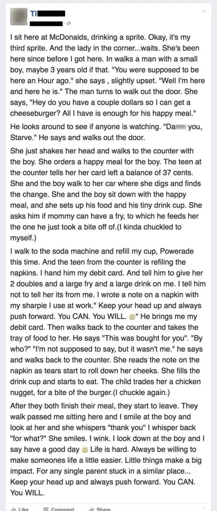 hungry woman