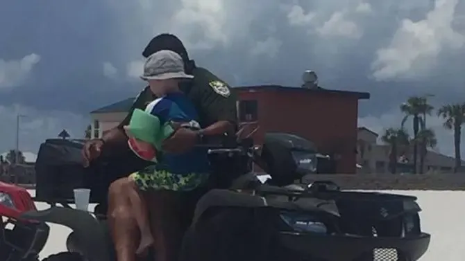 cop and boy