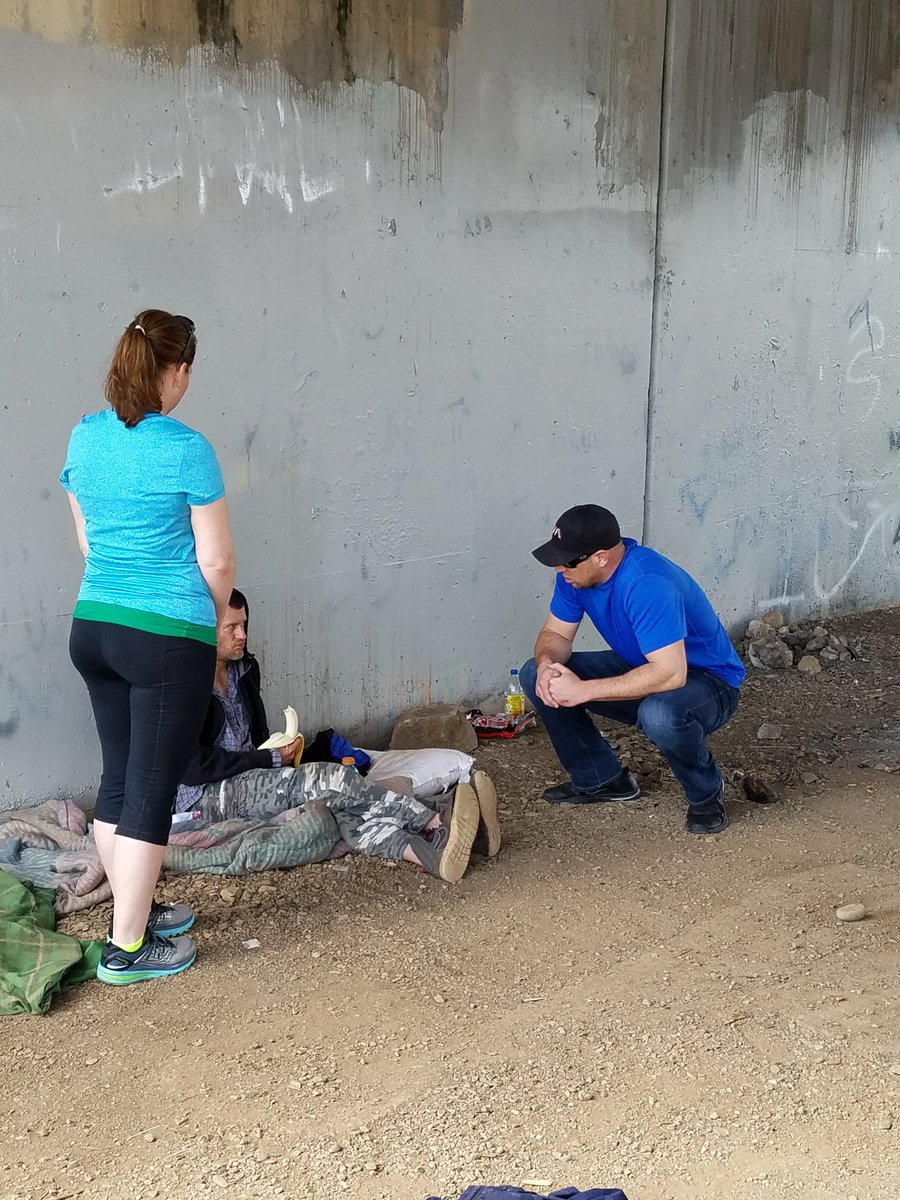 disabled vet and homeless man