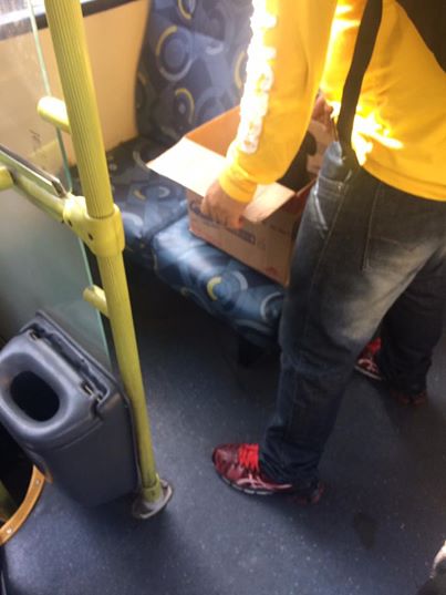 man with box