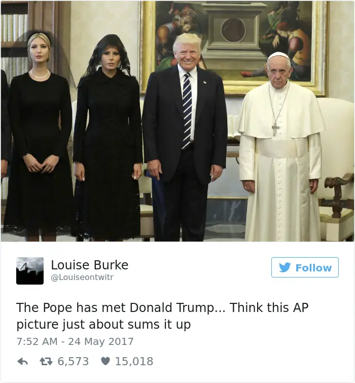 Pope meets Trump