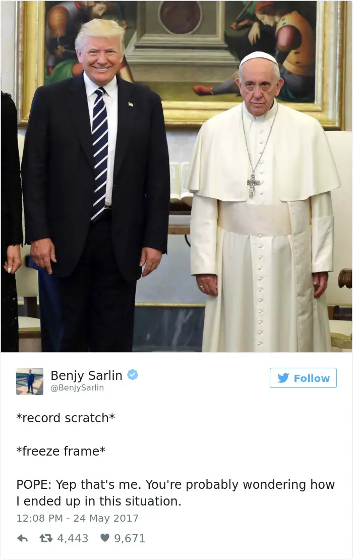 Pope meets Trump