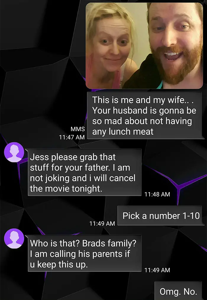 wrong number text