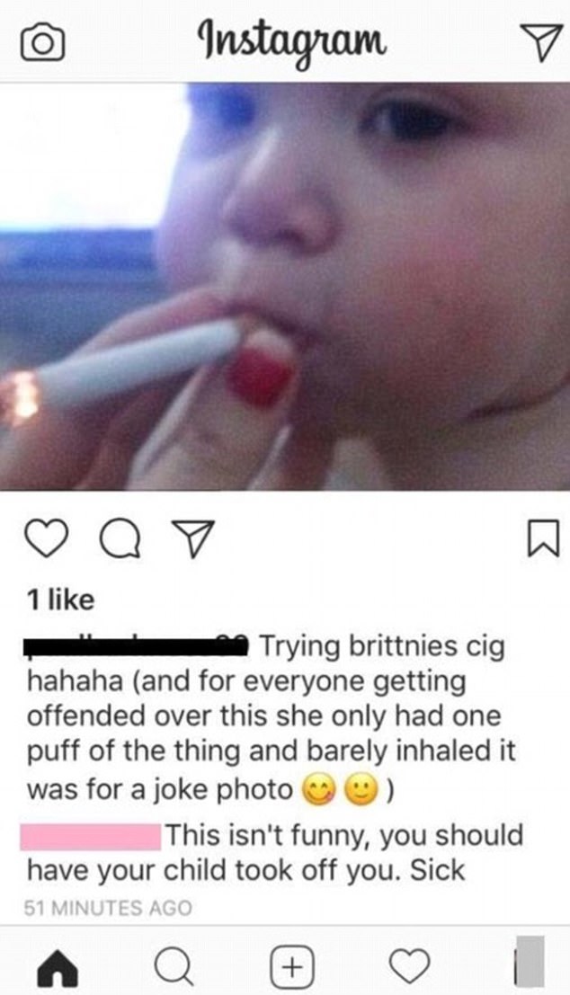 baby smoking