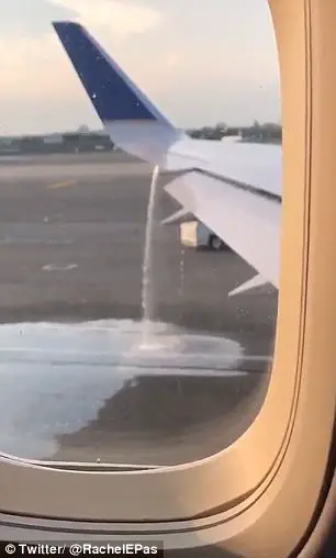 air plane leaking fuel