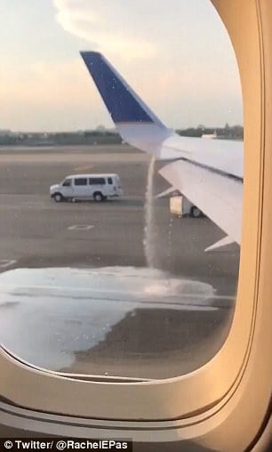 air plane leaking fuel