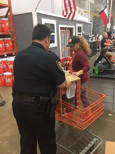 veteran and cops