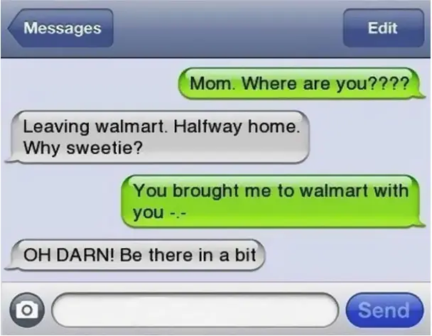 mom texts kids