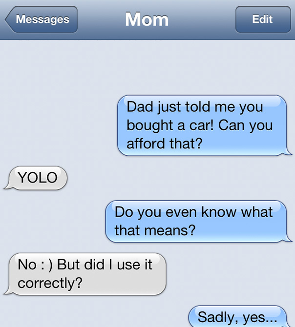 mom texts kids