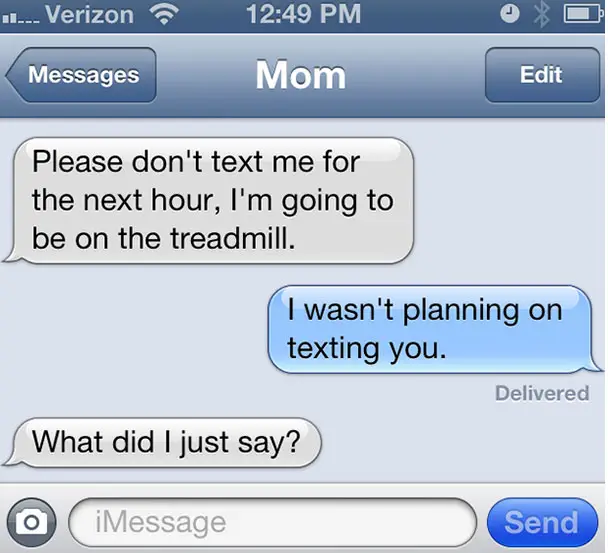 mom texts kids