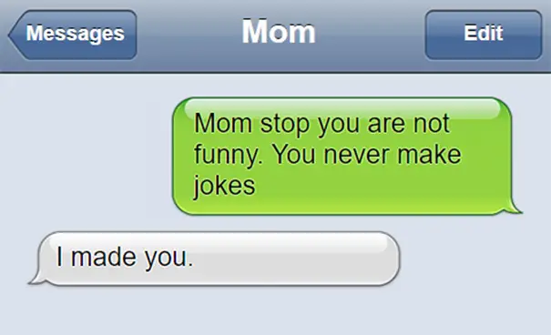 mom texts kids