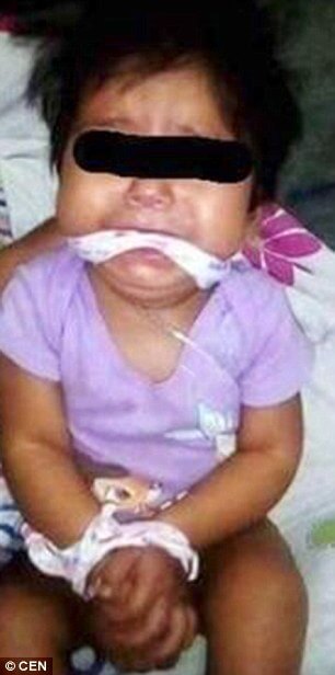 baby gagged