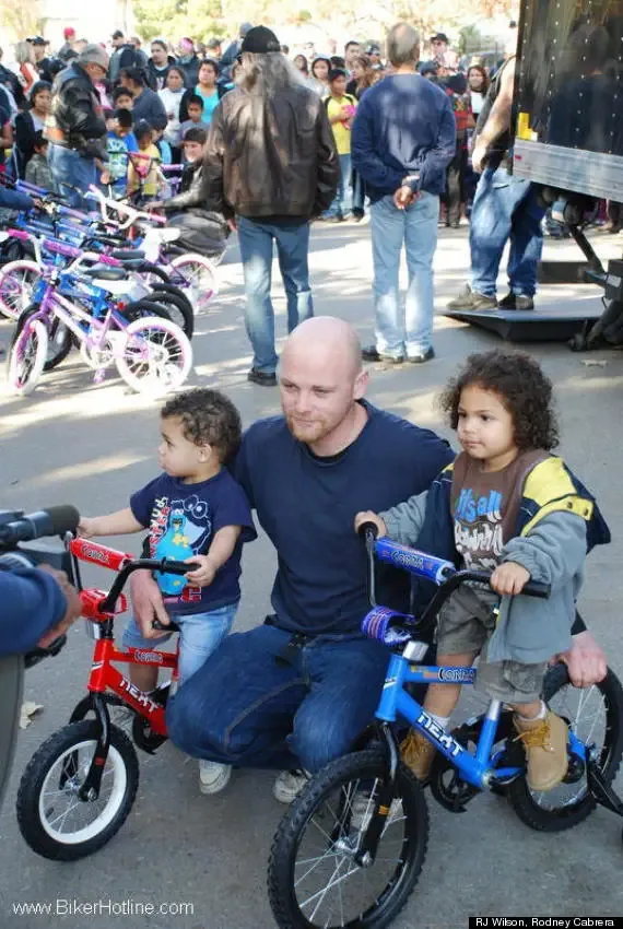 tough bikers donate bikes