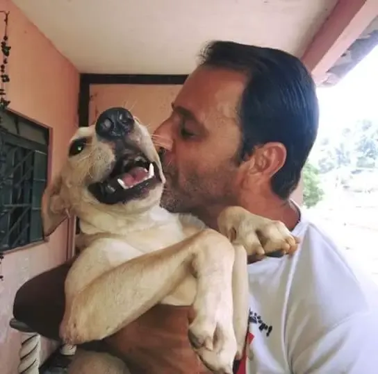 dog rescued and adopted