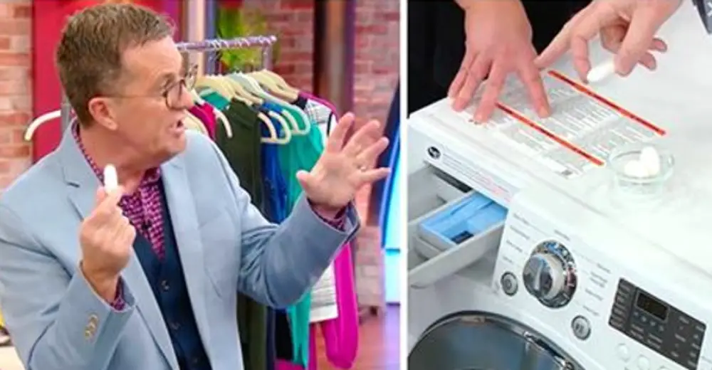 Man Puts Dishwashing Tablet In Washing Machine And Reveals Genius