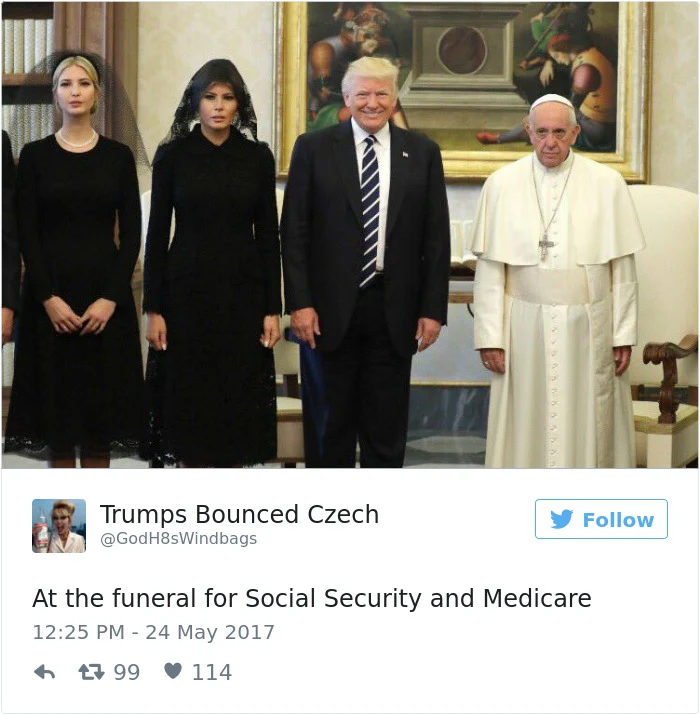 Pope meets Trump