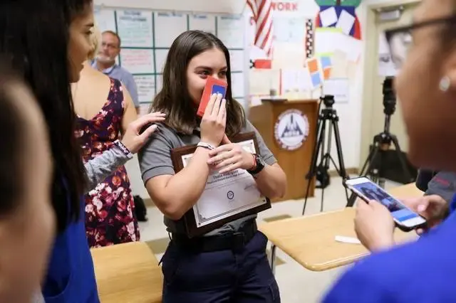 student saves cop