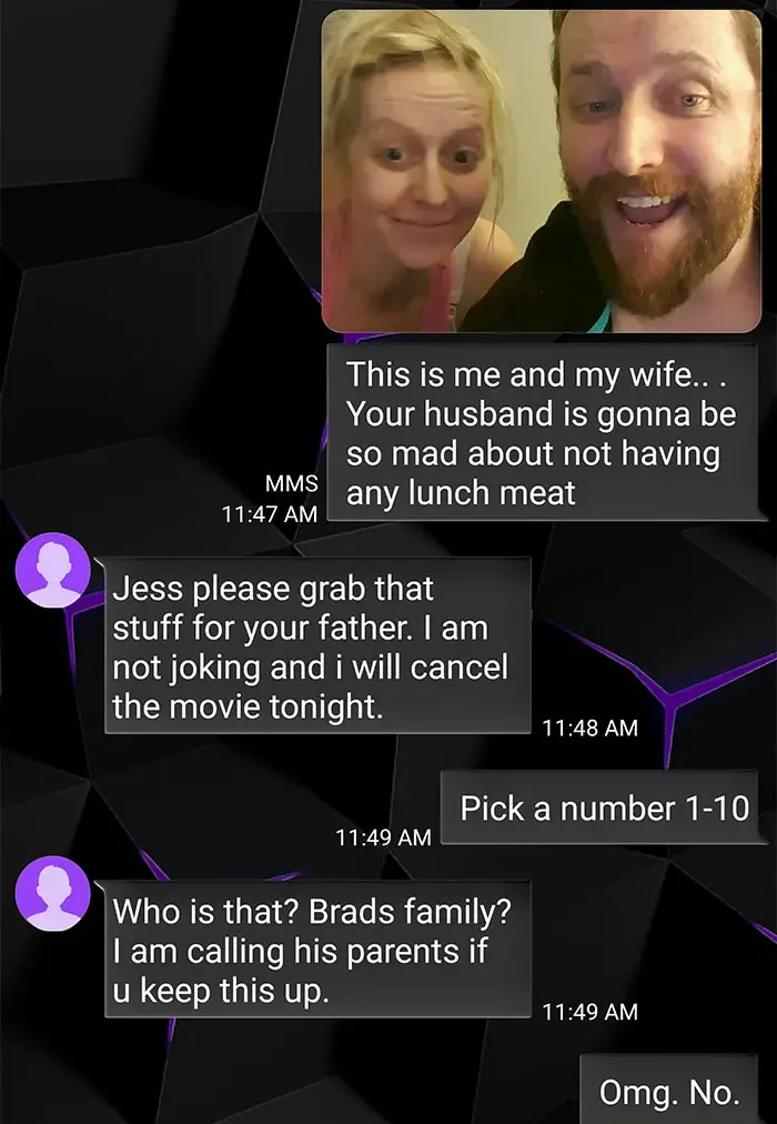 wrong number text