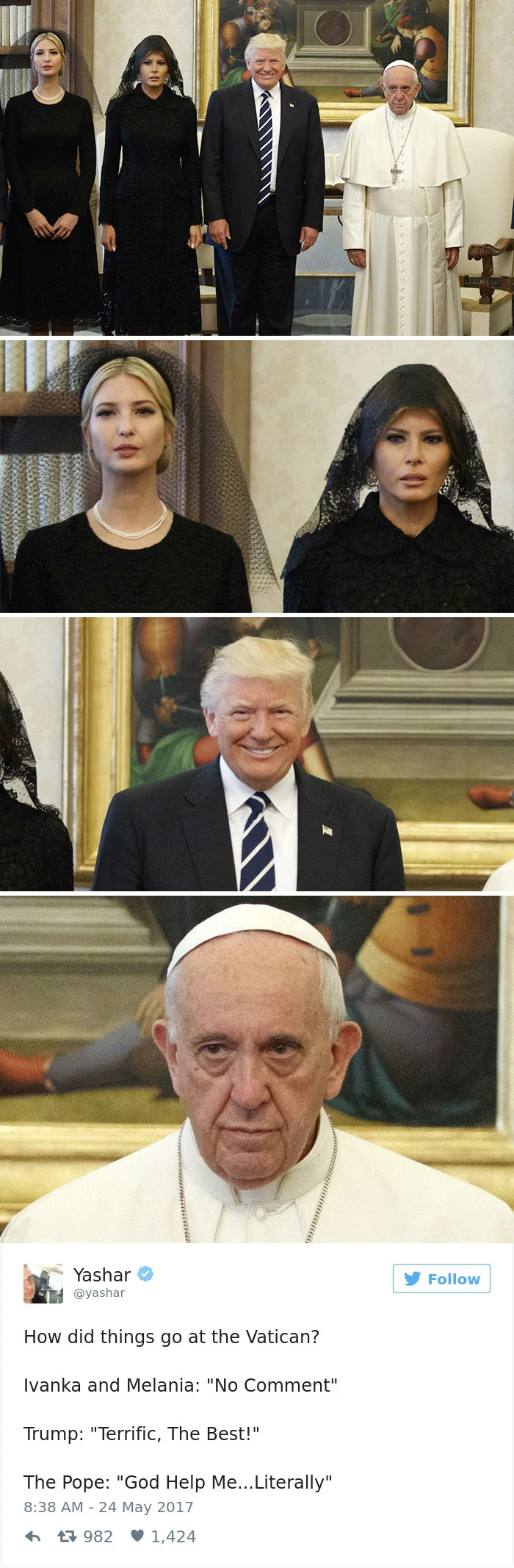 Pope meets Trump