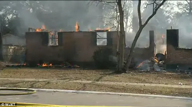 mom burns house down