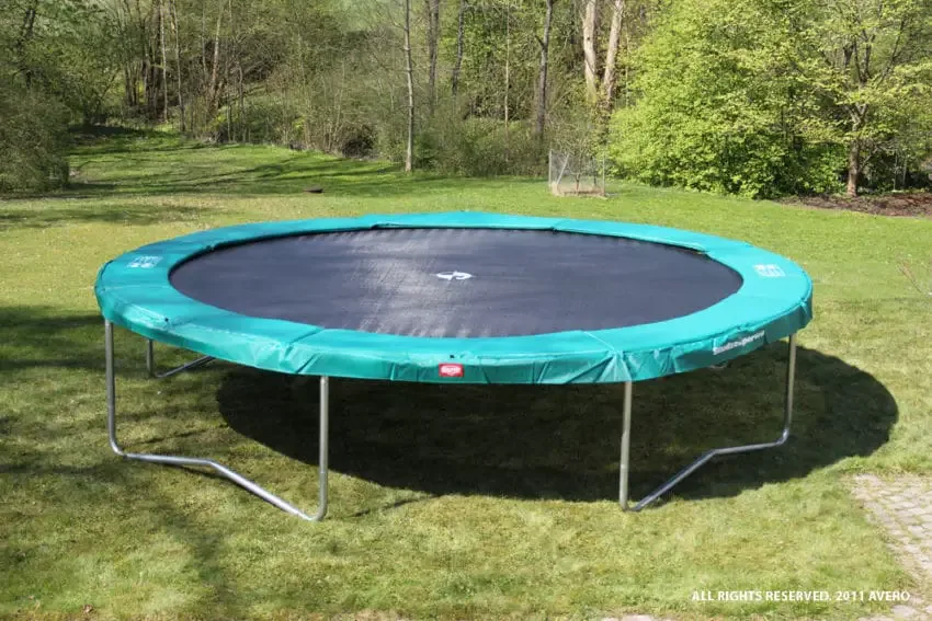 boy on trampoline