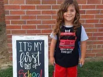 boy with long hair