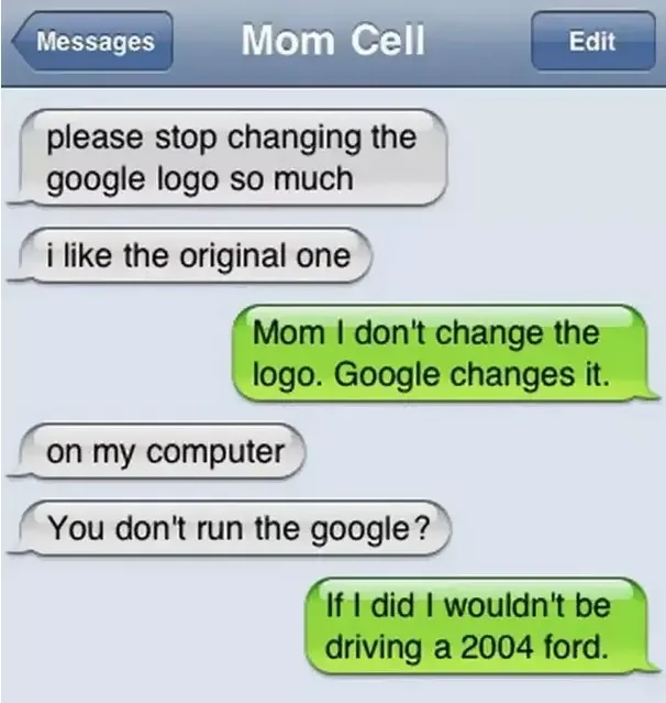 mom texts kids