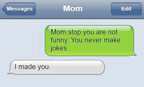 mom texts kids
