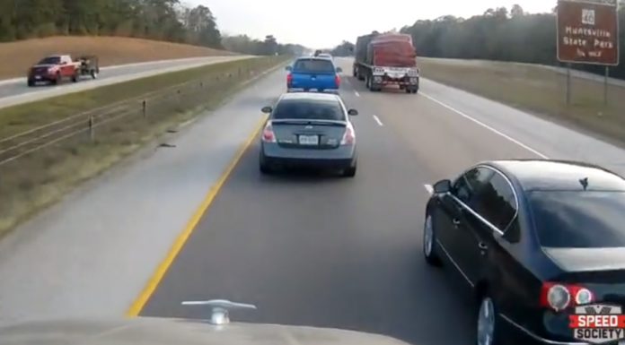 entitled driver cut off truck