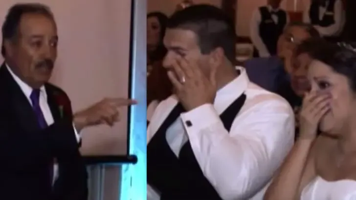 dad reveals secrets at wedding