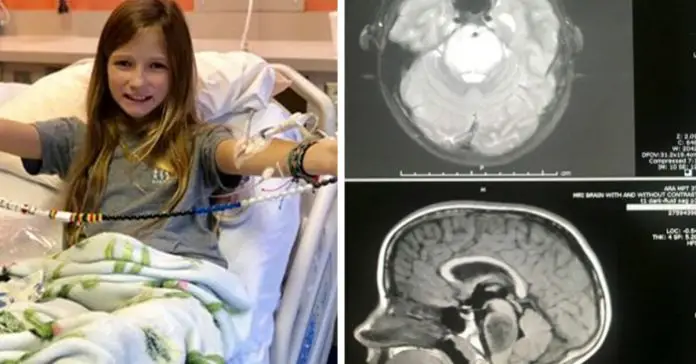 11-year-old brain tumor disappears
