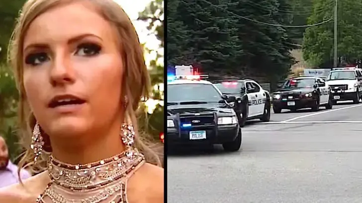 cops line up senior prom