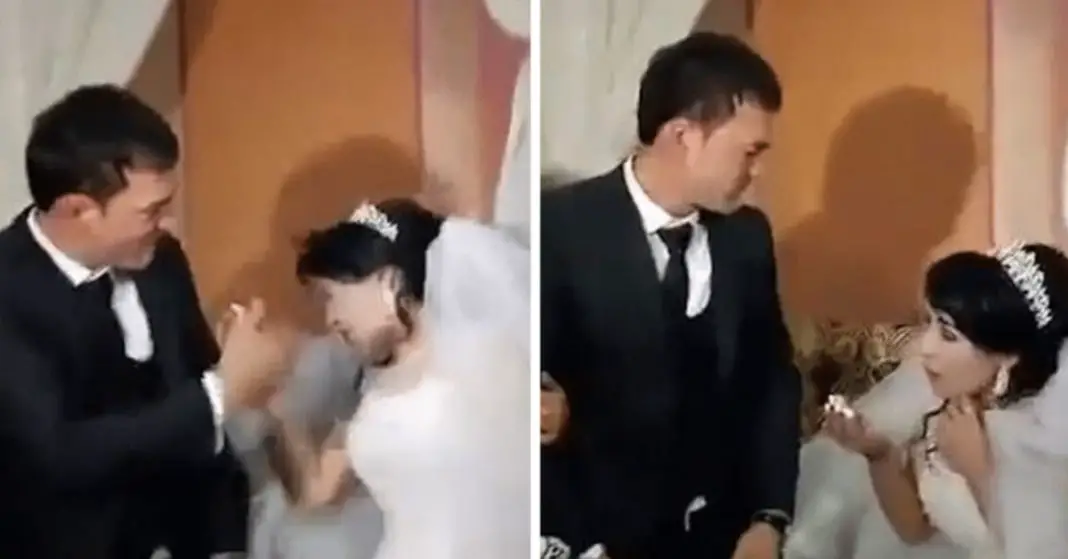 Groom Slaps His Bride On Wedding Day After She Teases Him