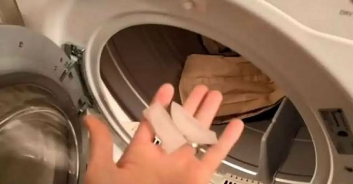 Use Ice Cubes And Your Dryer To Steam Out Wrinkles